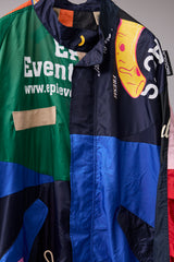 PATCHWORK MIL COAT MADE BY DISASSEMBLING AND RECONSTRUCTING SPORTS JACKET