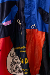 PATCHWORK MIL COAT MADE BY DISASSEMBLING AND RECONSTRUCTING SPORTS JACKET