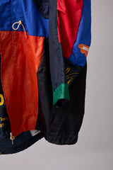 PATCHWORK MIL COAT MADE BY DISASSEMBLING AND RECONSTRUCTING SPORTS JACKET