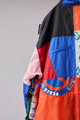 PATCHWORK MIL COAT MADE BY DISASSEMBLING AND RECONSTRUCTING SPORTS JACKET