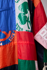 PATCHWORK MIL COAT MADE BY DISASSEMBLING AND RECONSTRUCTING SPORTS JACKET