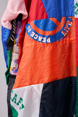 PATCHWORK MIL COAT MADE BY DISASSEMBLING AND RECONSTRUCTING SPORTS JACKET