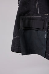 SEQUINED TWEED HAND STITCHED BASTING VEST