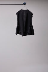 SEQUINED TWEED HAND STITCHED BASTING VEST