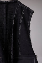 SEQUINED TWEED HAND STITCHED BASTING VEST