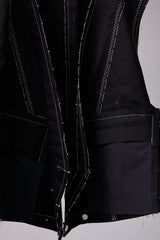 SUPER WATER REPELLENT CHINO CLOTH HAND STITCHED BASTING VEST