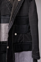 ITALIAN-MADE LUXURY FABRIC HAND-STITCHED BASTING JACKET