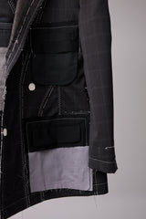 ITALIAN-MADE LUXURY FABRIC HAND-STITCHED BASTING JACKET
