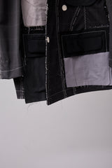 ITALIAN-MADE LUXURY FABRIC HAND-STITCHED BASTING JACKET