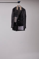ITALIAN-MADE LUXURY FABRIC HAND-STITCHED BASTING JACKET