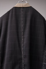 ITALIAN-MADE LUXURY FABRIC HAND-STITCHED BASTING JACKET