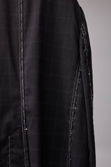 ITALIAN-MADE LUXURY FABRIC HAND-STITCHED BASTING JACKET