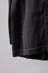 ITALIAN-MADE LUXURY FABRIC HAND-STITCHED BASTING JACKET