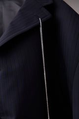 ITALIAN-MADE LUXURY FABRIC CROPPED JACKET