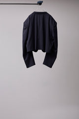 ITALIAN-MADE LUXURY FABRIC CROPPED JACKET