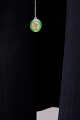 ITALIAN-MADE LUXURY FABRIC CROPPED JACKET