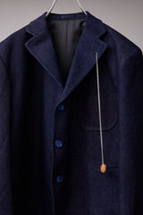 REFLECTIVE DENIM CROPPED JACKET