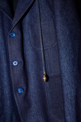 REFLECTIVE DENIM CROPPED JACKET