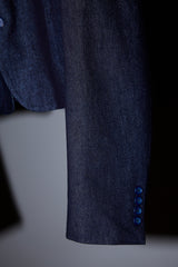 REFLECTIVE DENIM CROPPED JACKET