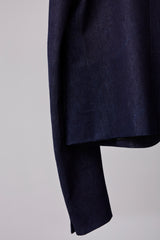 REFLECTIVE DENIM CROPPED JACKET