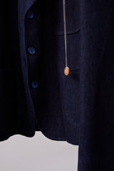 REFLECTIVE DENIM CROPPED JACKET