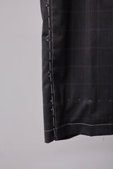 ITALIAN-MADE LUXURY FABRIC HAND-STITCHED BASTING TROUSERS