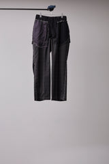 ITALIAN-MADE LUXURY FABRIC HAND-STITCHED BASTING TROUSERS