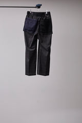 ITALIAN-MADE LUXURY FABRIC HAND-STITCHED BASTING TROUSERS