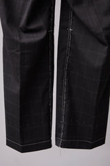 ITALIAN-MADE LUXURY FABRIC HAND-STITCHED BASTING TROUSERS