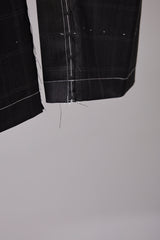 ITALIAN-MADE LUXURY FABRIC HAND-STITCHED BASTING TROUSERS