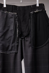 ITALIAN-MADE LUXURY FABRIC HAND-STITCHED BASTING TROUSERS