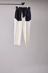 SUPER WATER REPELLENT CHINO CLOTH HAND STITCHED BASTING TROUSERS