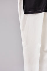 SUPER WATER REPELLENT CHINO CLOTH HAND STITCHED BASTING TROUSERS