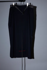 ITALIAN-MADE LUXURY FABRIC HARDCORE LONG SKIRT