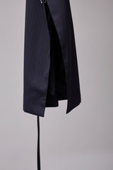 ITALIAN-MADE LUXURY FABRIC HARDCORE LONG SKIRT