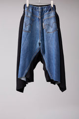 W SHORTS / VINTAGE DENIM RECONSTRUCTION