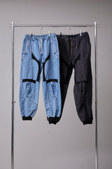 SPEEDING MOTORCYCLE DENIM TROUSERS