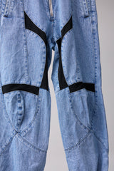 SPEEDING MOTORCYCLE DENIM TROUSERS