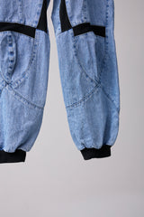 SPEEDING MOTORCYCLE DENIM TROUSERS
