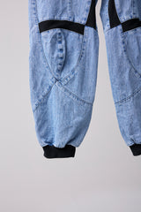 SPEEDING MOTORCYCLE DENIM TROUSERS