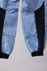 SPEEDING MOTORCYCLE DENIM TROUSERS