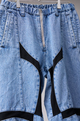 SPEEDING MOTORCYCLE DENIM TROUSERS