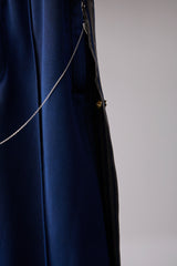 PIGMENT-DYED DISTRESSED TRACK TROUSERS