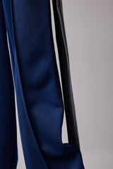 PIGMENT-DYED DISTRESSED TRACK TROUSERS