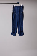 PIGMENT-DYED DISTRESSED TRACK TROUSERS