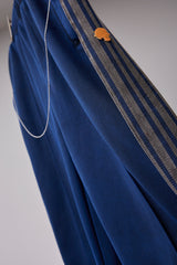 PIGMENT-DYED DISTRESSED TRACK TROUSERS