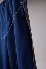 PIGMENT-DYED DISTRESSED TRACK TROUSERS