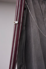 PIGMENT-DYED DISTRESSED TRACK TROUSERS