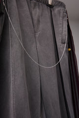 PIGMENT-DYED DISTRESSED TRACK TROUSERS