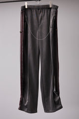 PIGMENT-DYED DISTRESSED TRACK TROUSERS